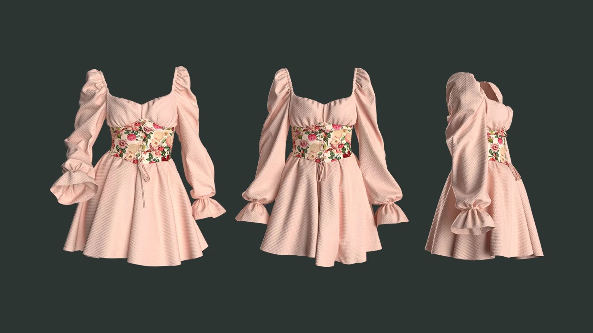 3 Dress made in Marvelous / Clo3D