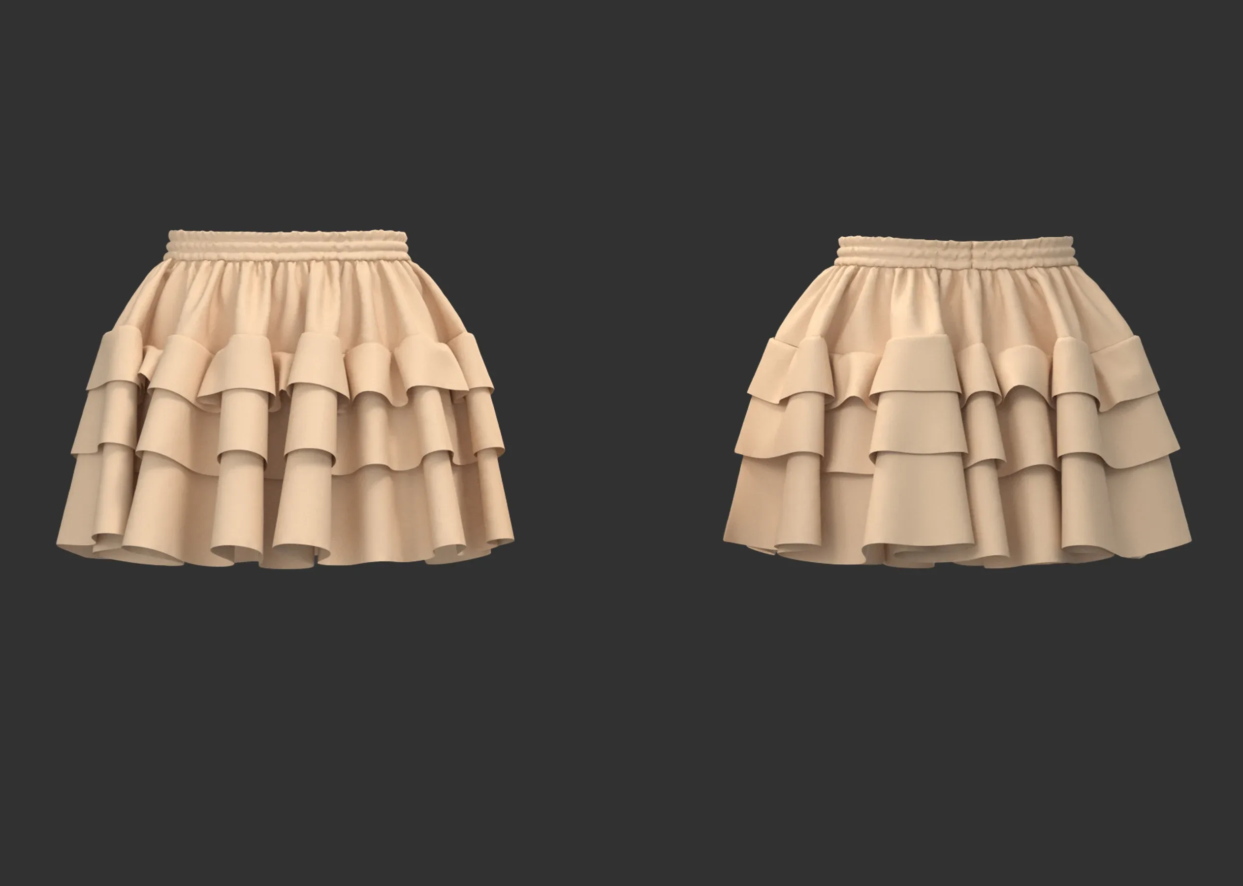 14 Women's Skirt + Zprj +Fbx +Obj