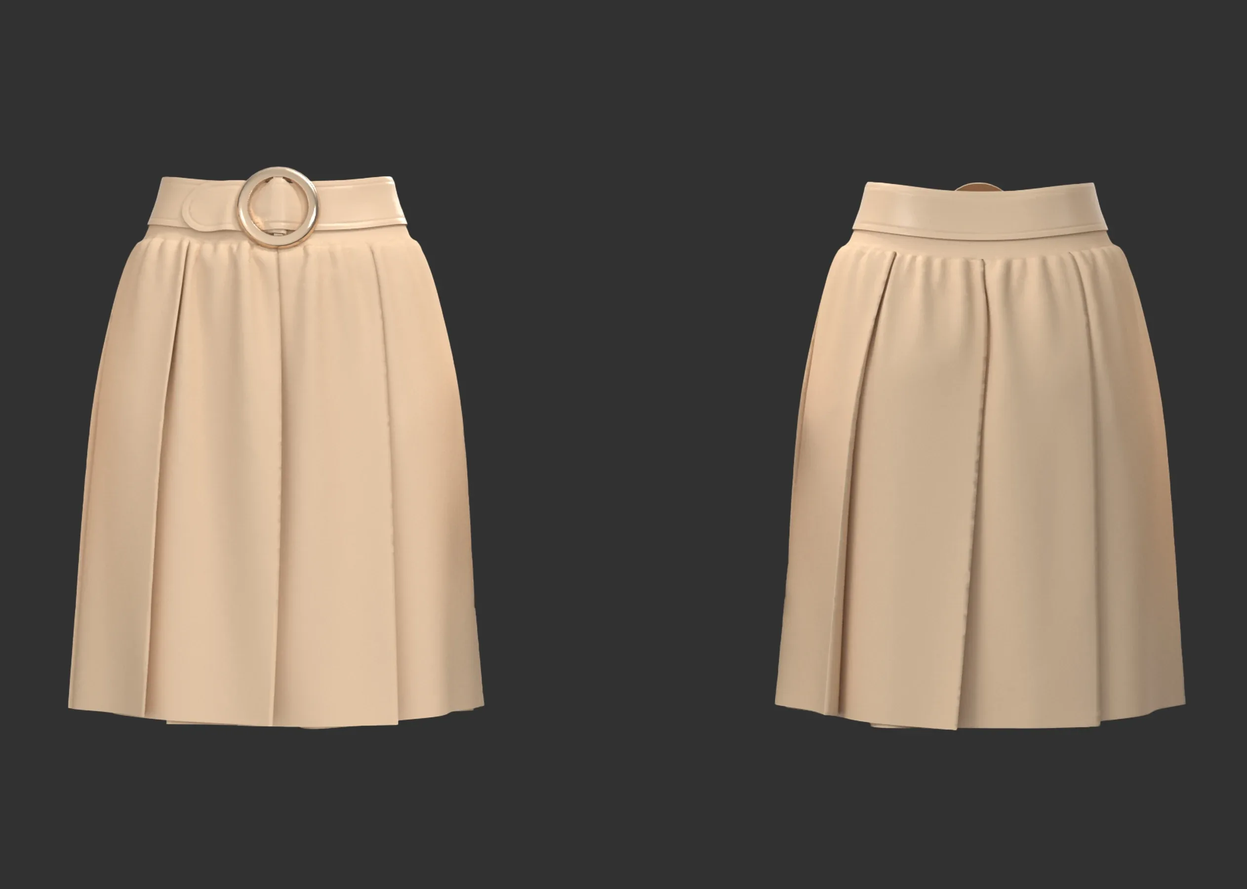 14 Women's Skirt + Zprj +Fbx +Obj