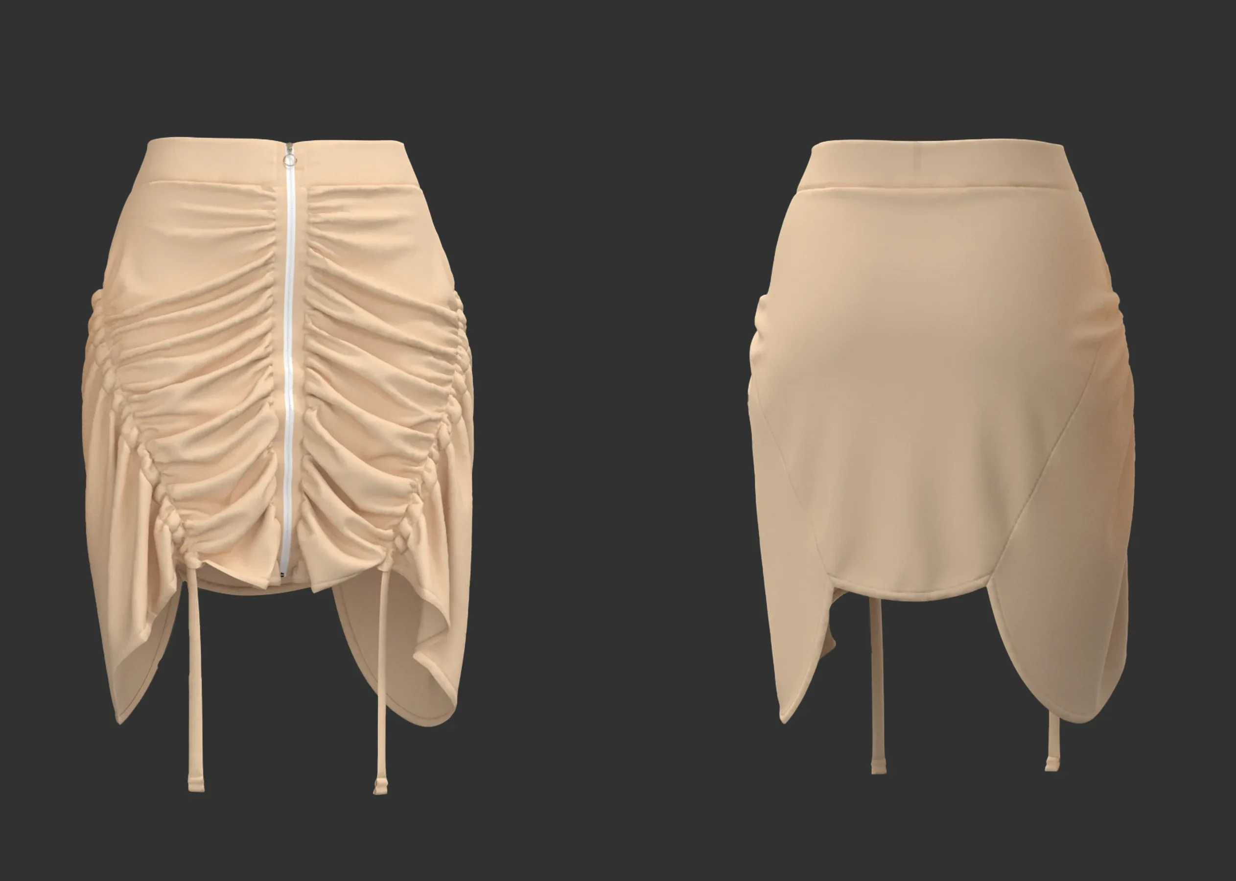 14 Women's Skirt + Zprj +Fbx +Obj