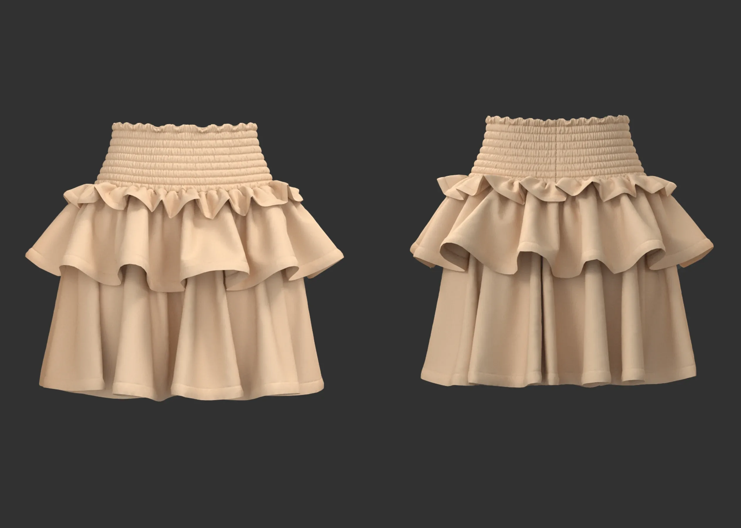 14 Women's Skirt + Zprj +Fbx +Obj