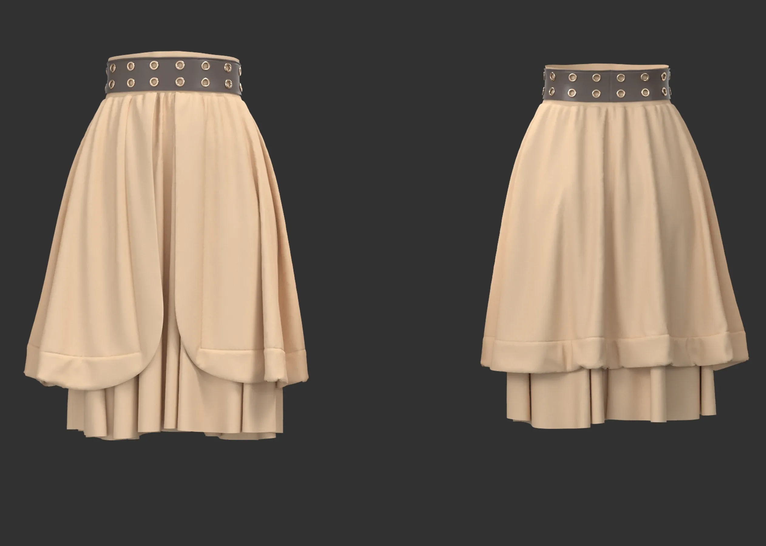 14 Women's Skirt + Zprj +Fbx +Obj