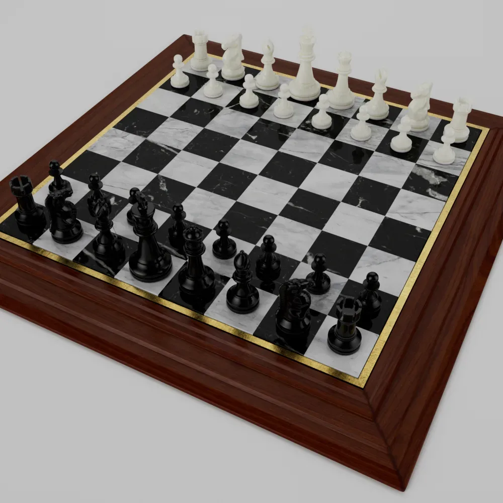 Realistic Chess Set