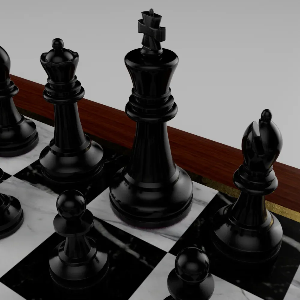 Realistic Chess Set