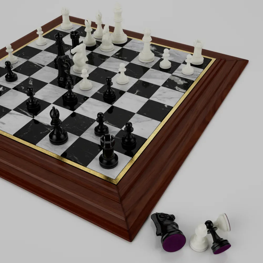 Realistic Chess Set