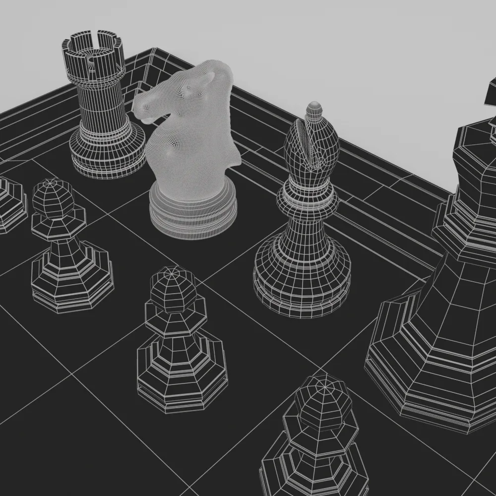 Realistic Chess Set