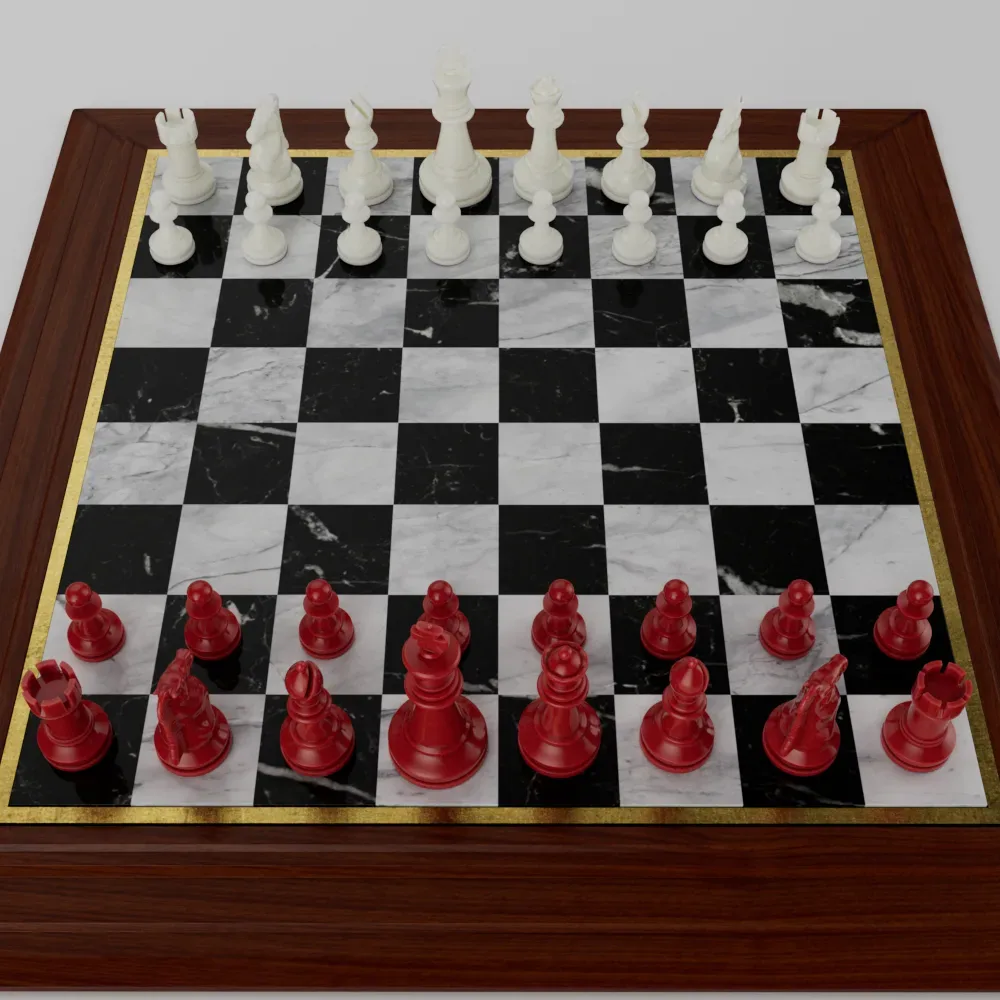 Realistic Chess Set