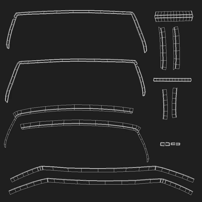 Realistic Fashion Eyeglasses FlippedNormals