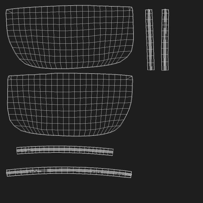 Realistic Fashion Eyeglasses FlippedNormals