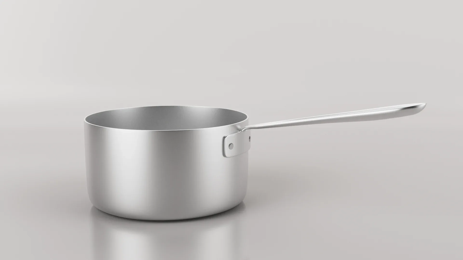 Realistic Stainless Steel Pan