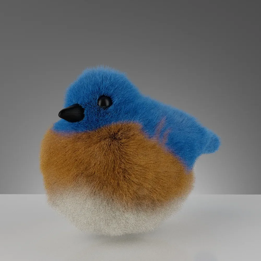 Cute Fluffy Toy Birds