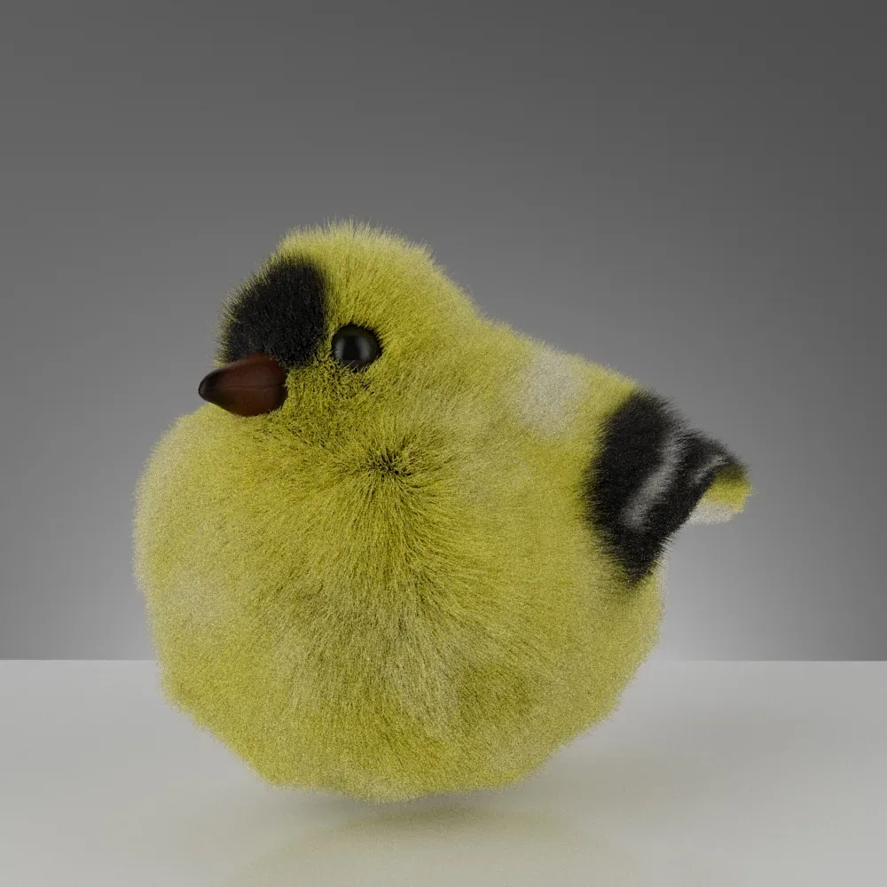 Cute Fluffy Toy Birds