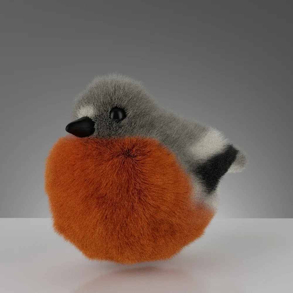 Cute Fluffy Toy Birds