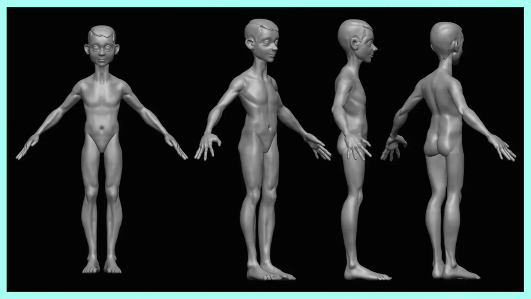 Female and Male Characters for ZBRUSH - (ZPR,ZTL, OBJ and FBX) Files