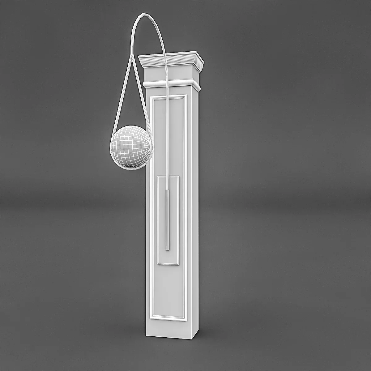 Column and Decorative Lamp model