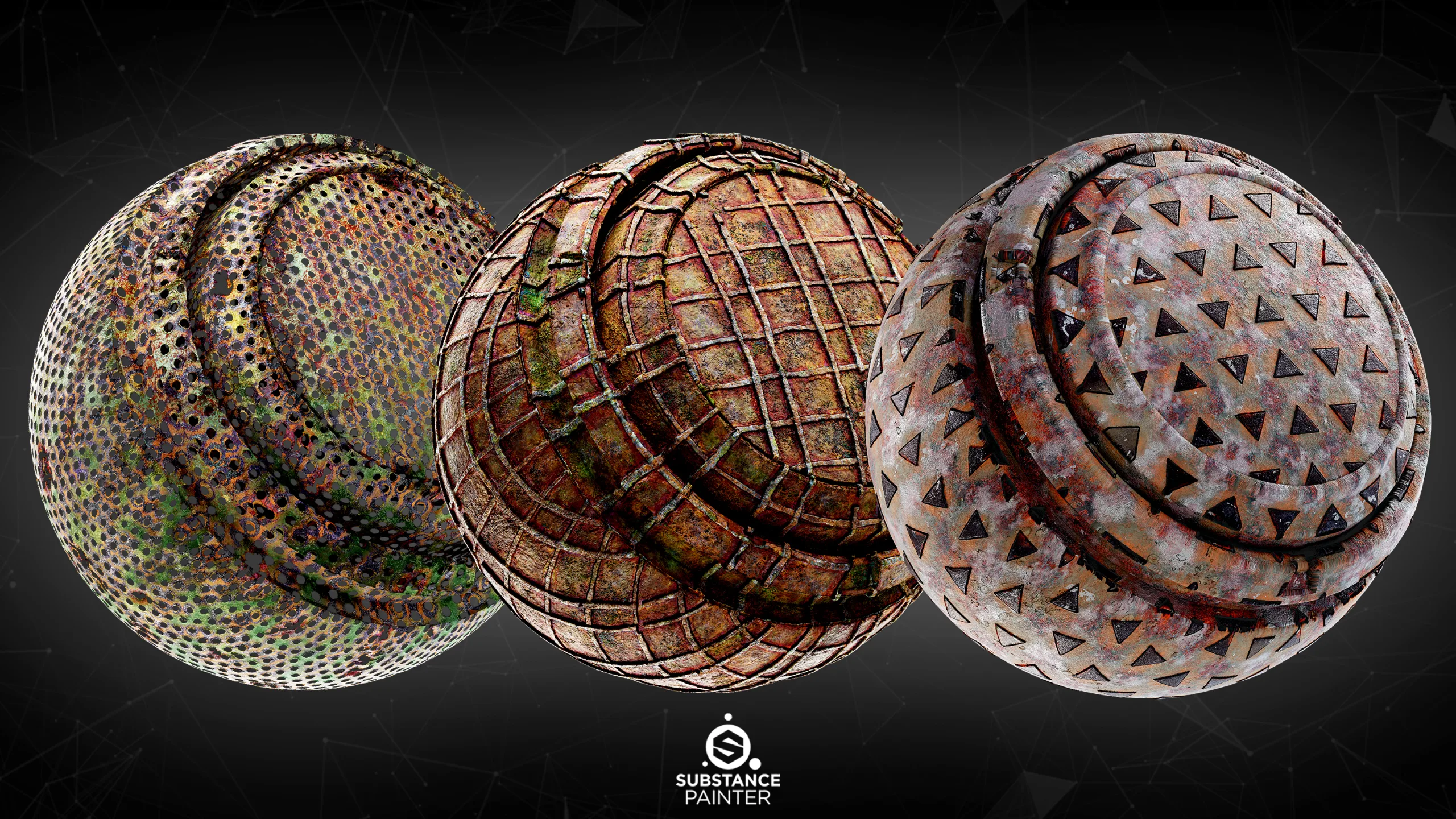 30 Post Apocalyptic Metal Smart Materials For Substance Painter_VOL01