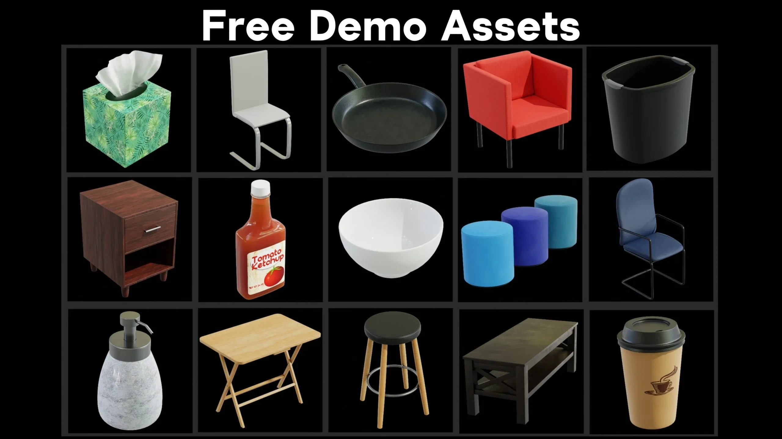 Furniture and Home Asset Pack (Blender)