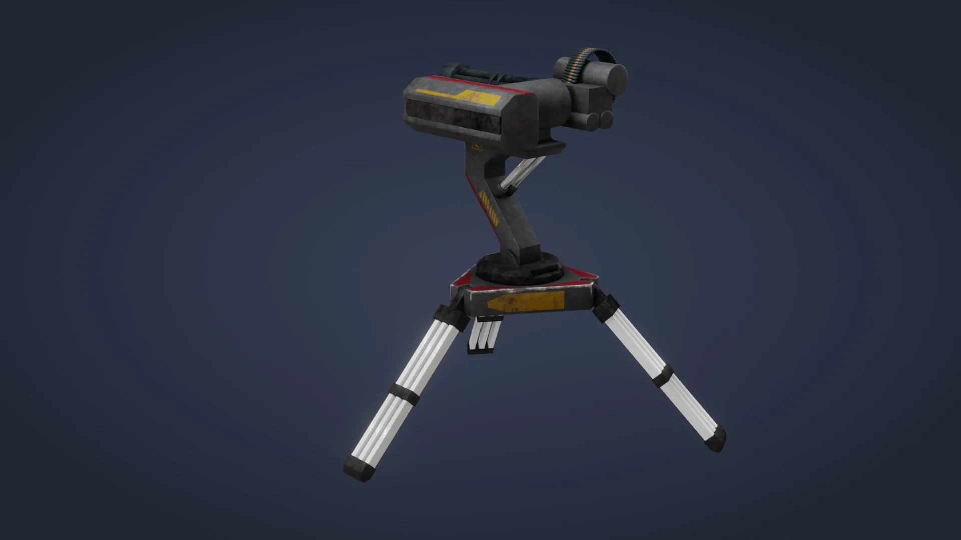 Sci-Fi Turret - Low Poly - Game Ready - PBR