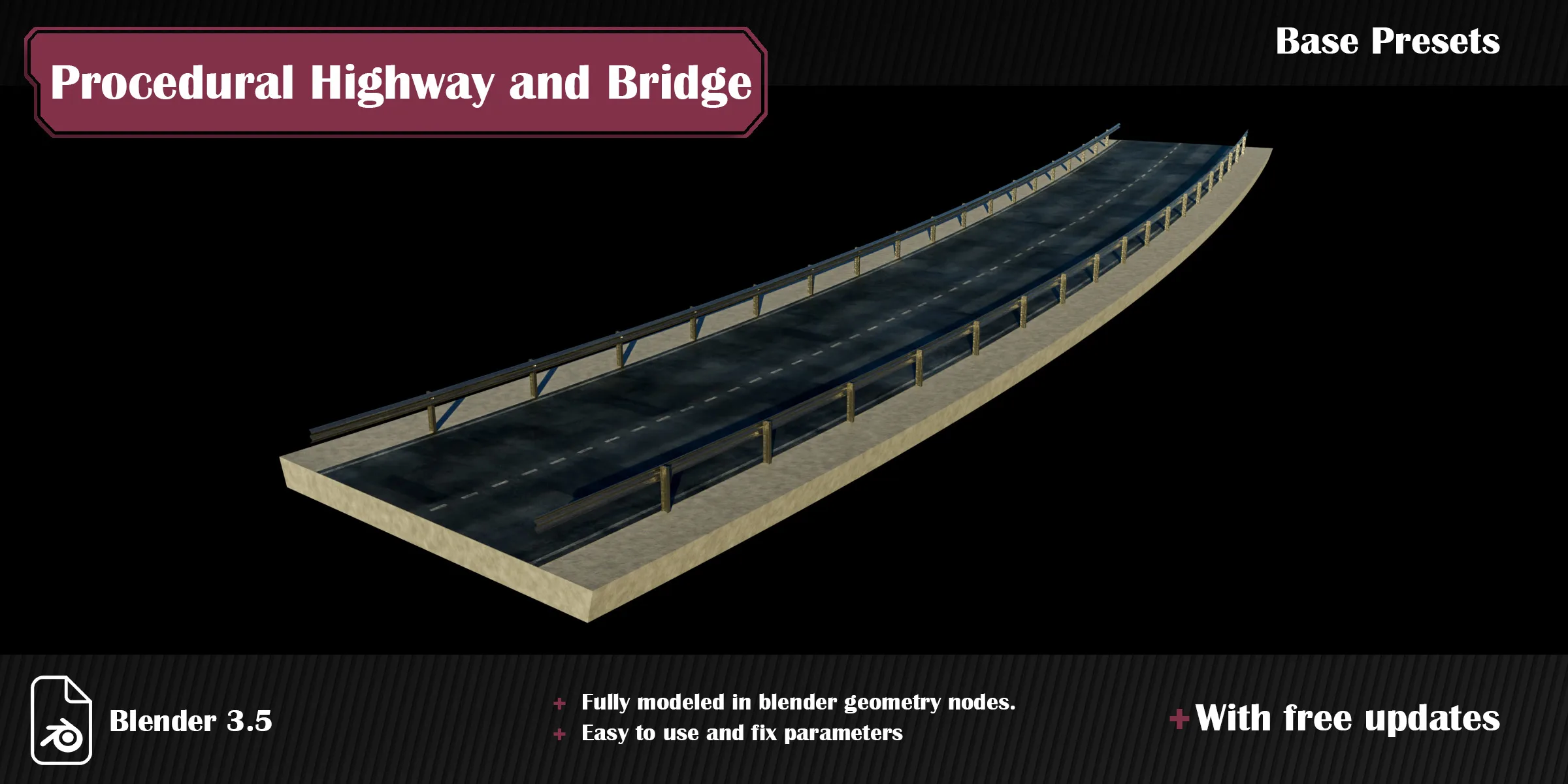 Procedural Highway and Bridge Generator