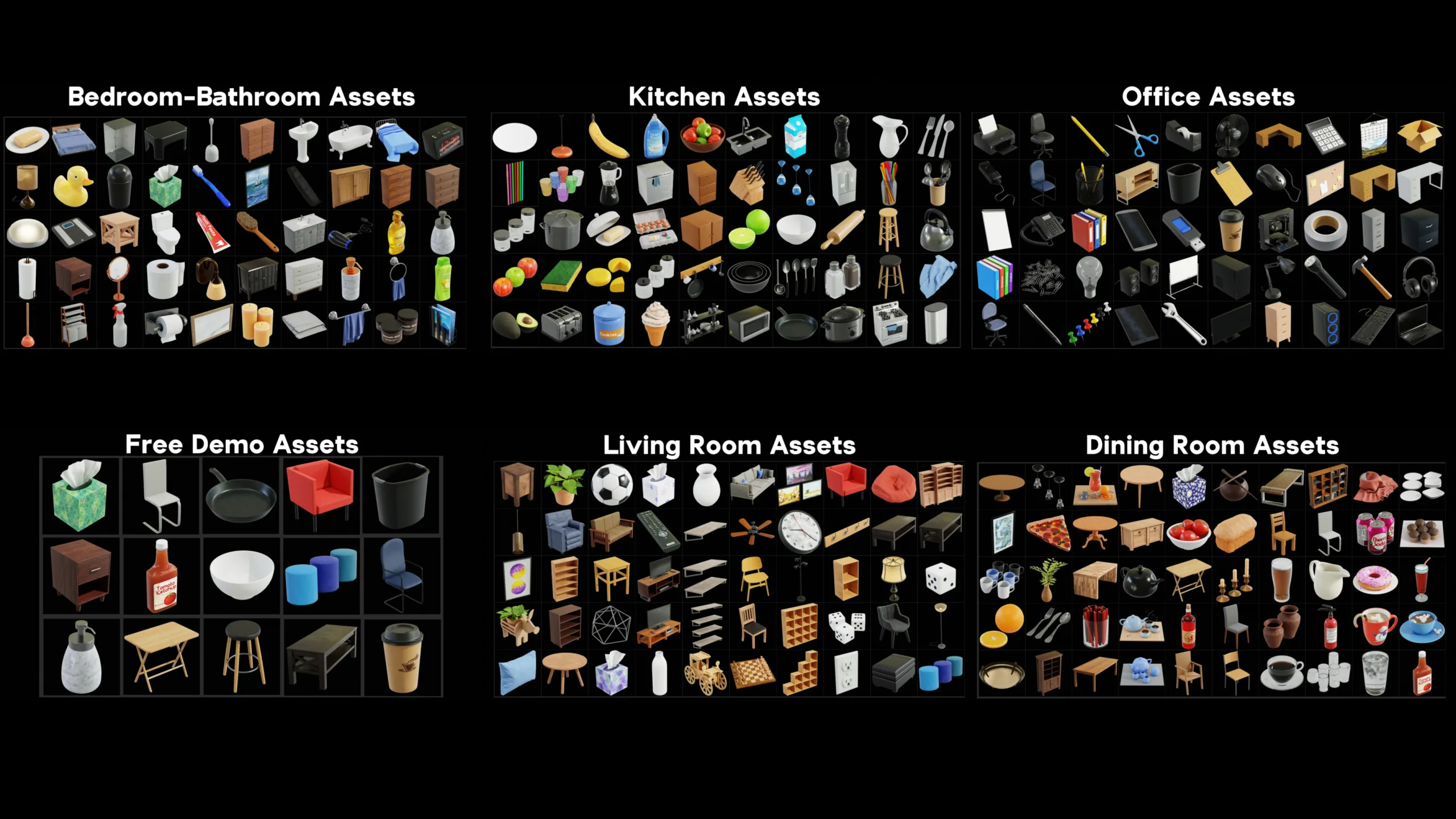 Free Demo - Furniture And Home Asset Pack (Blender)