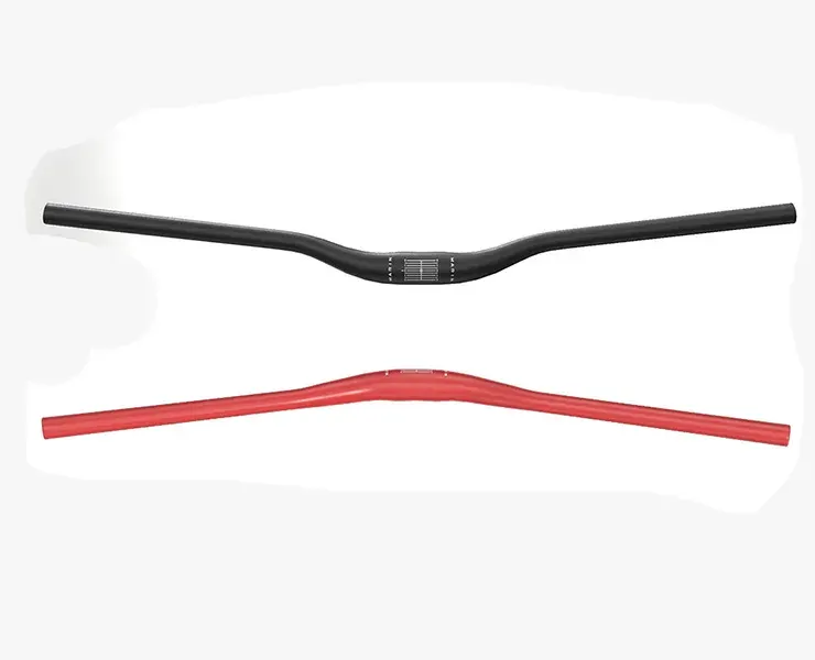 MTB handlebars in black and red