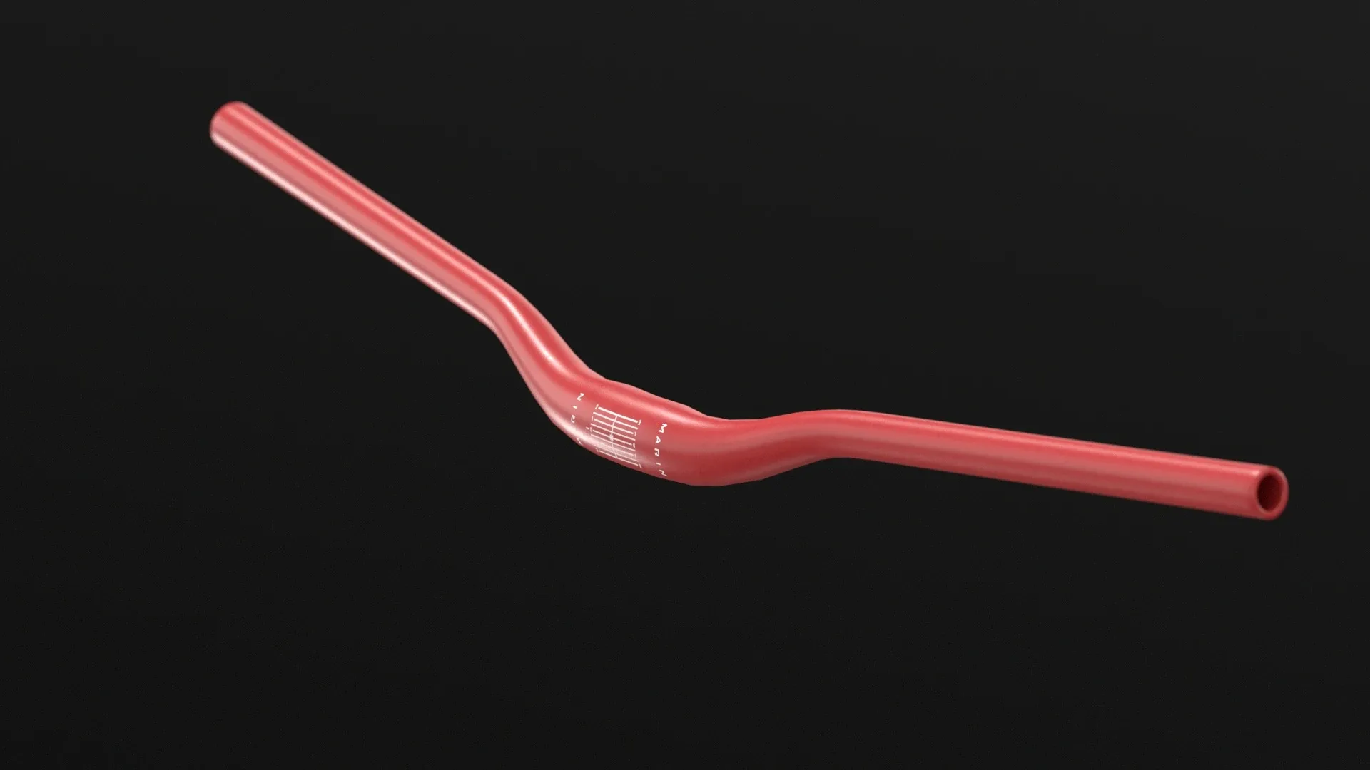MTB handlebars in black and red FlippedNormals