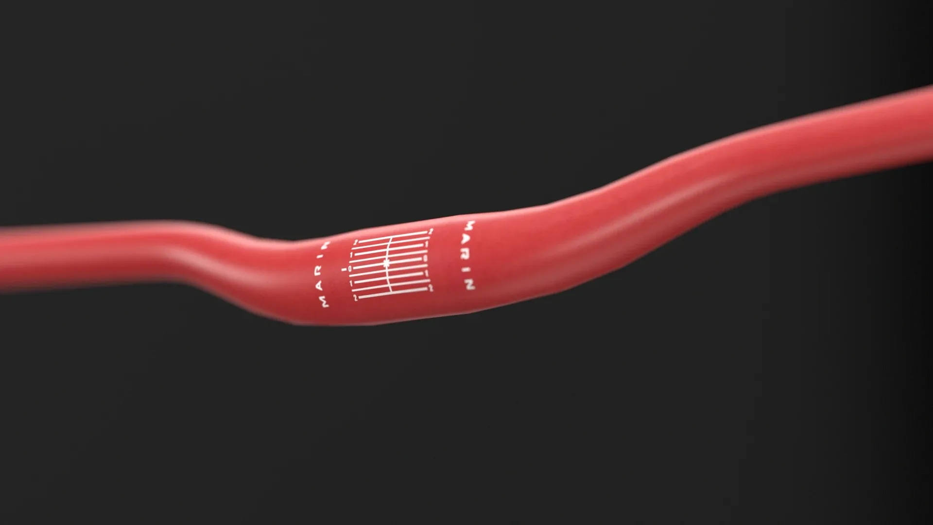 MTB handlebars in black and red