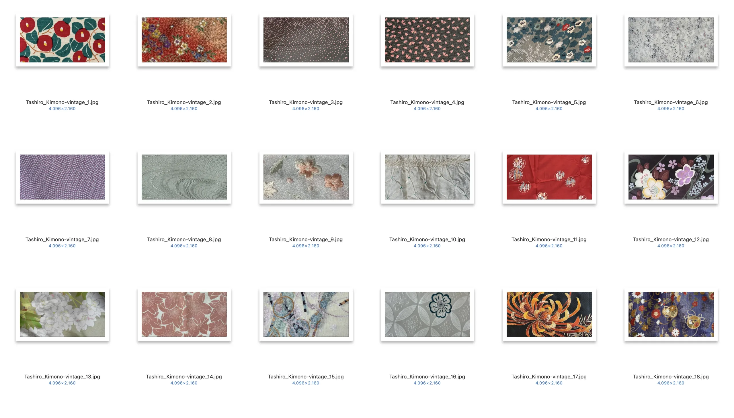 Vintage Kimono backgrounds in 4K