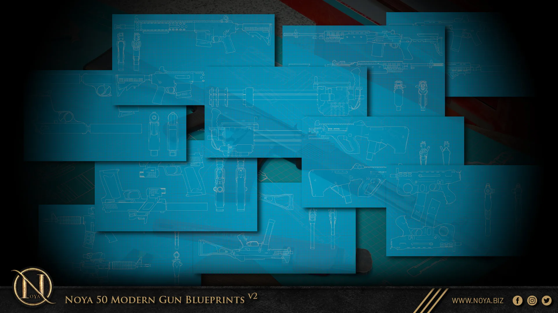 Noya 50 Modern Gun Blueprints v2