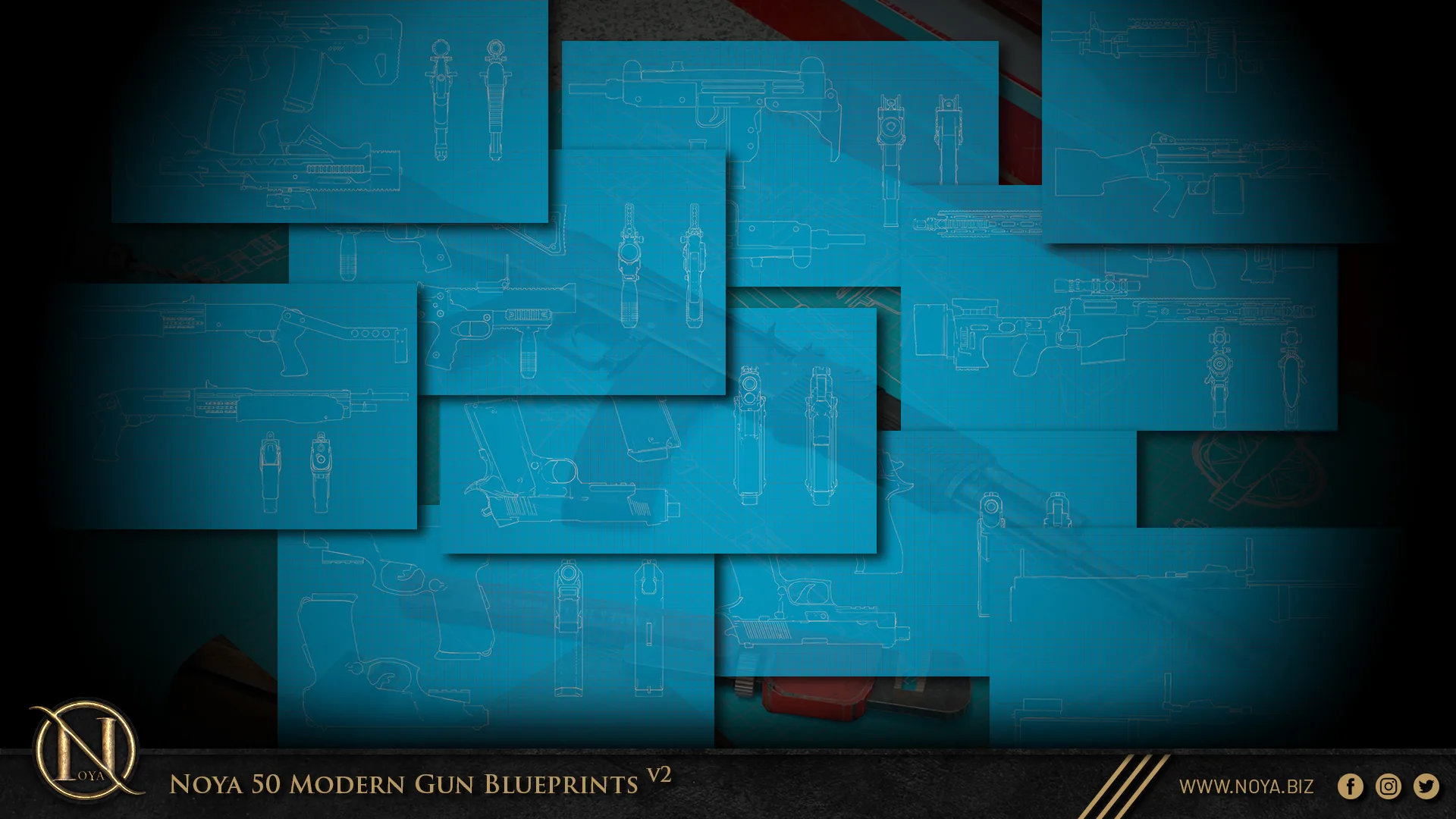 Noya 50 Modern Gun Blueprints v2