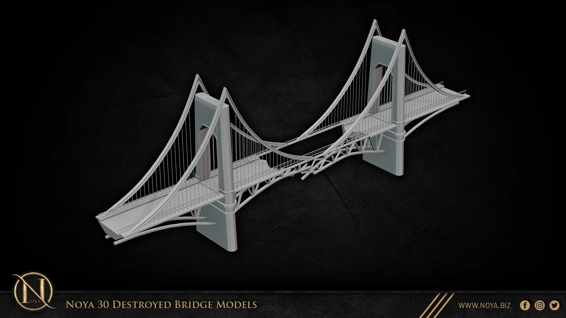 Noya 30 Destroyed Bridge Models