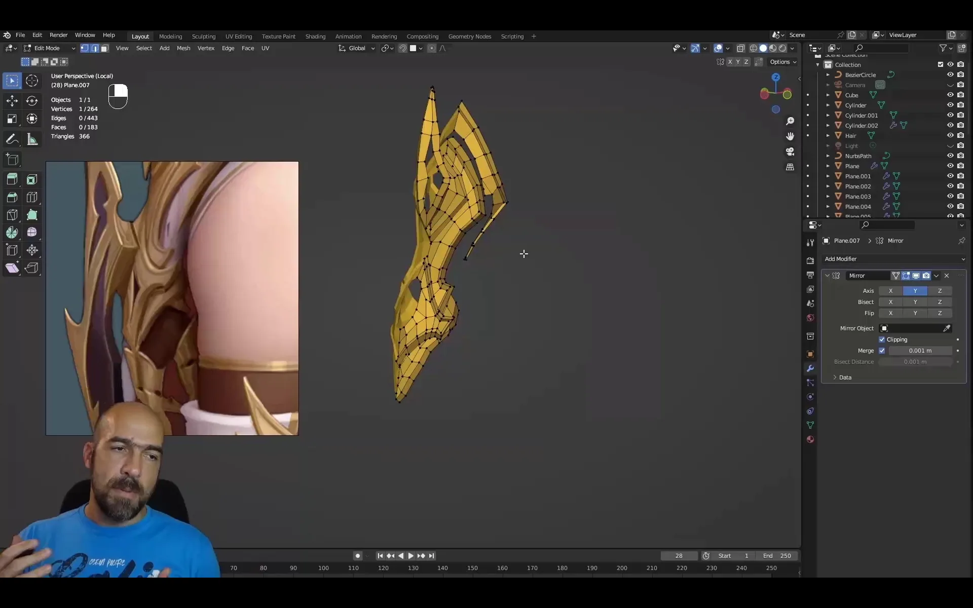 3D Female Armored Assassin in Blender course