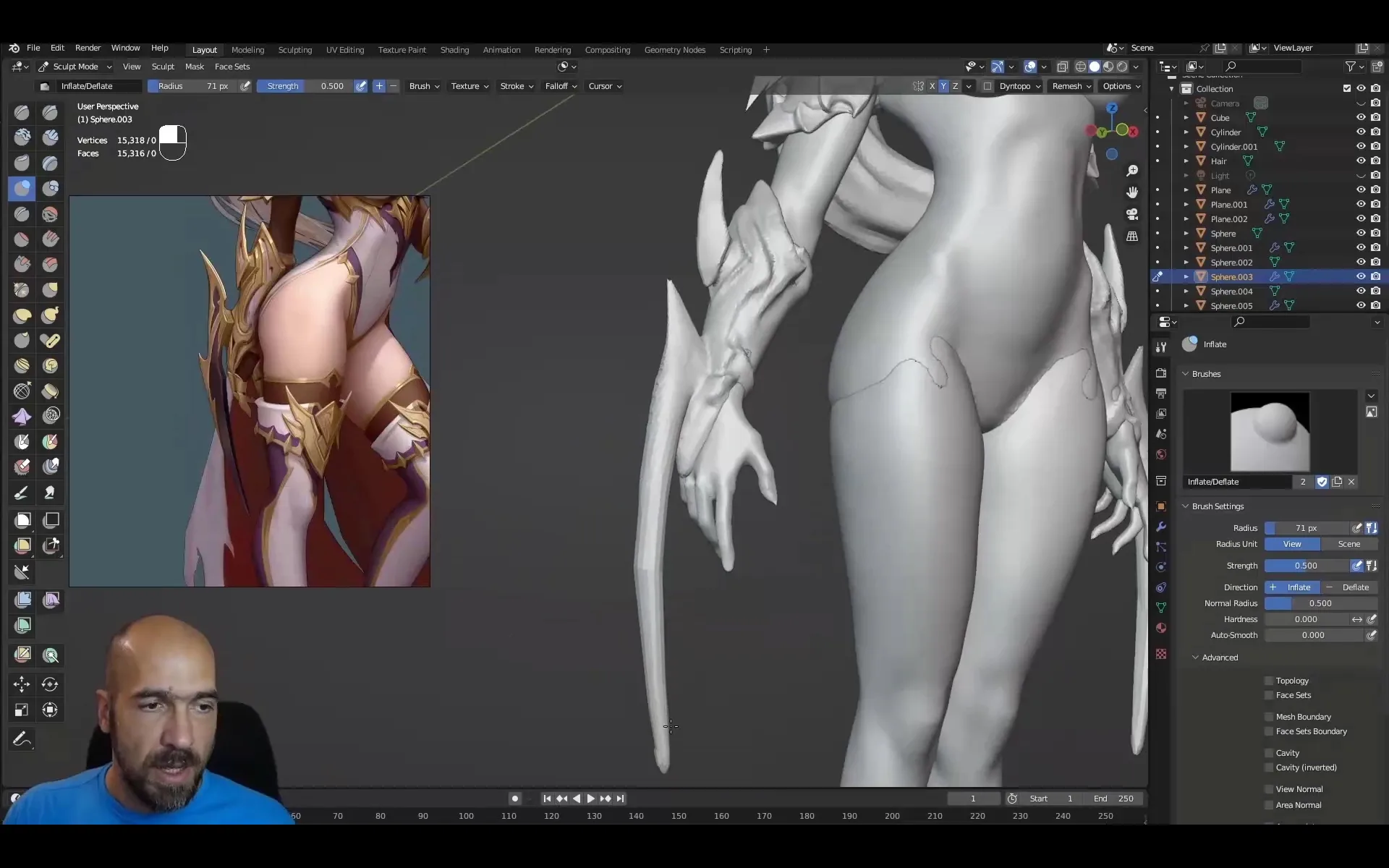 3D Female Armored Assassin in Blender course