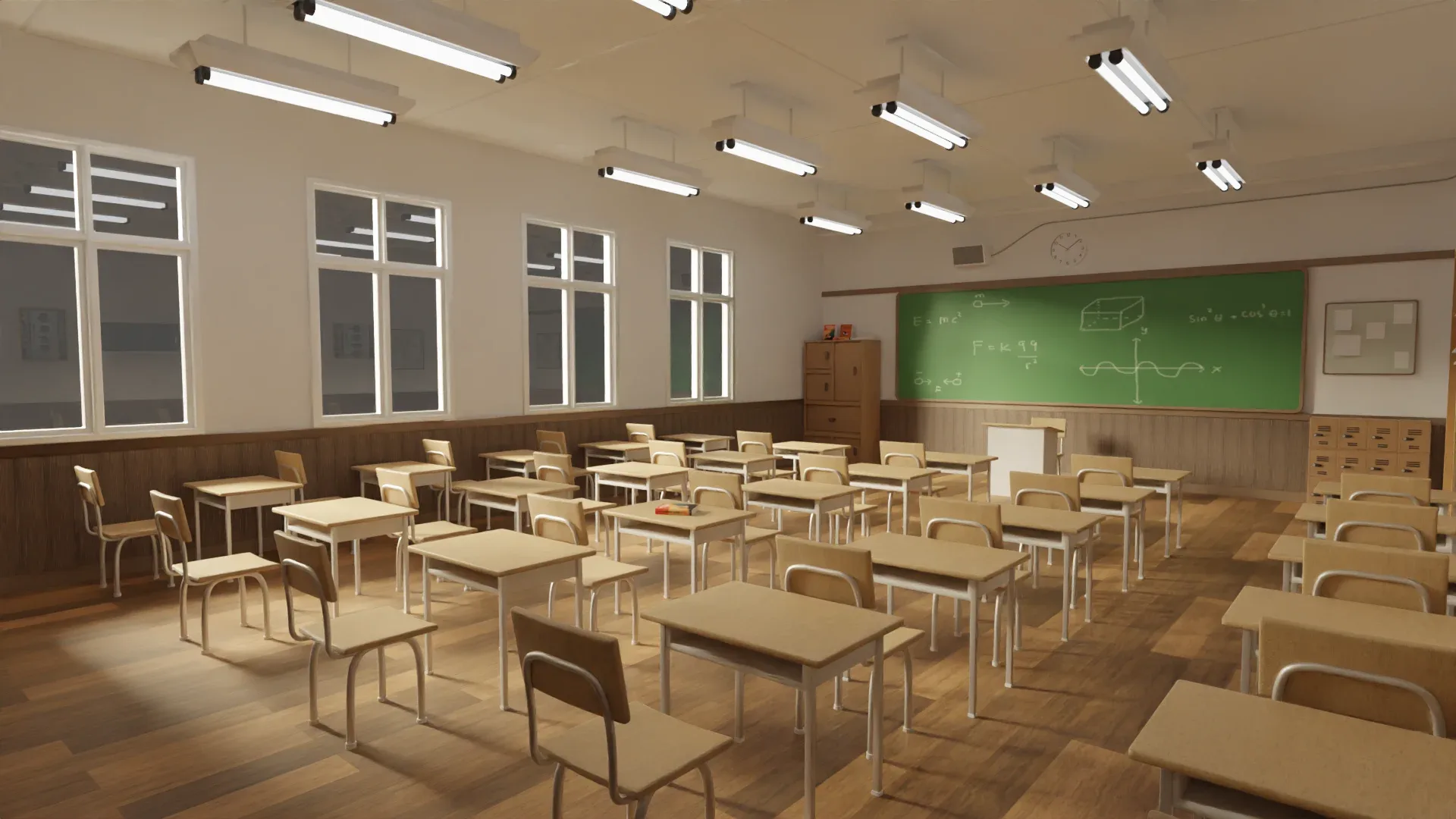 Japanese Stylish School Interior