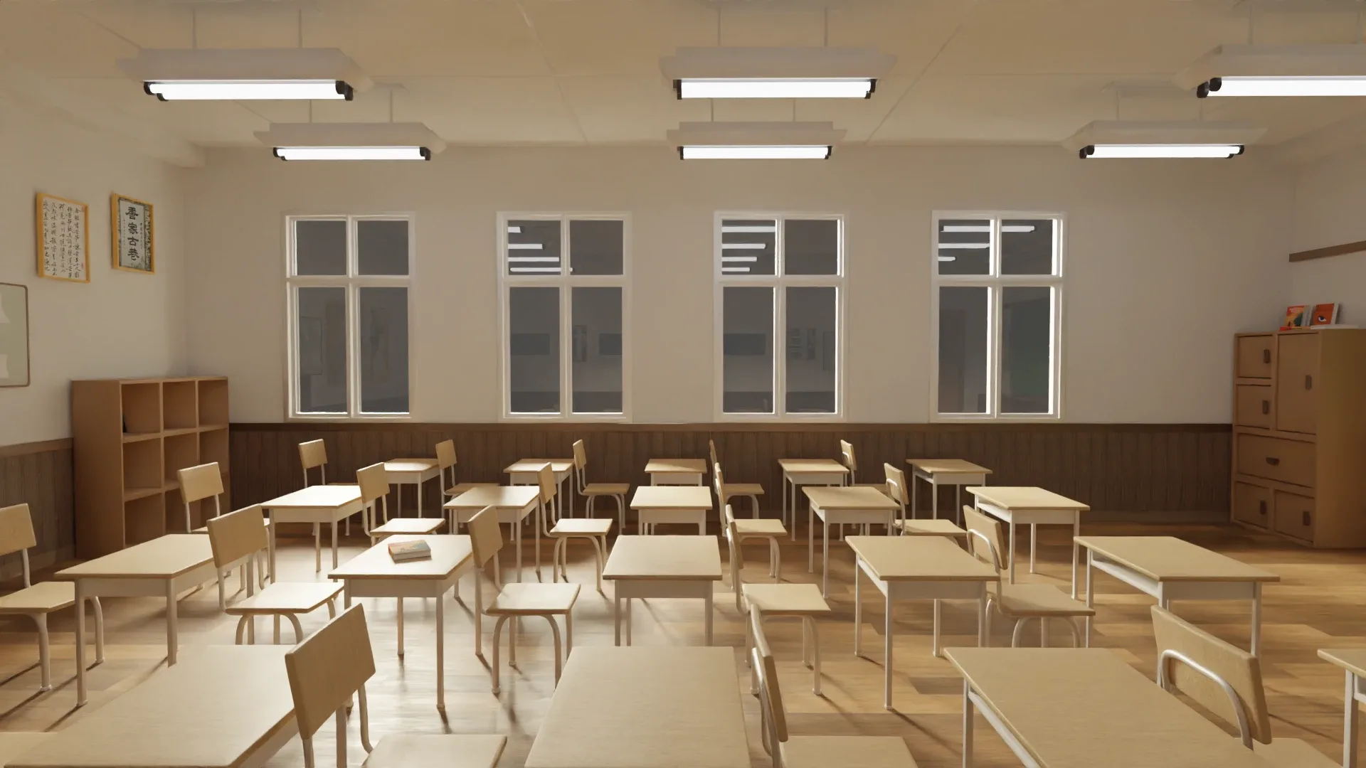 Japanese Stylish School Interior