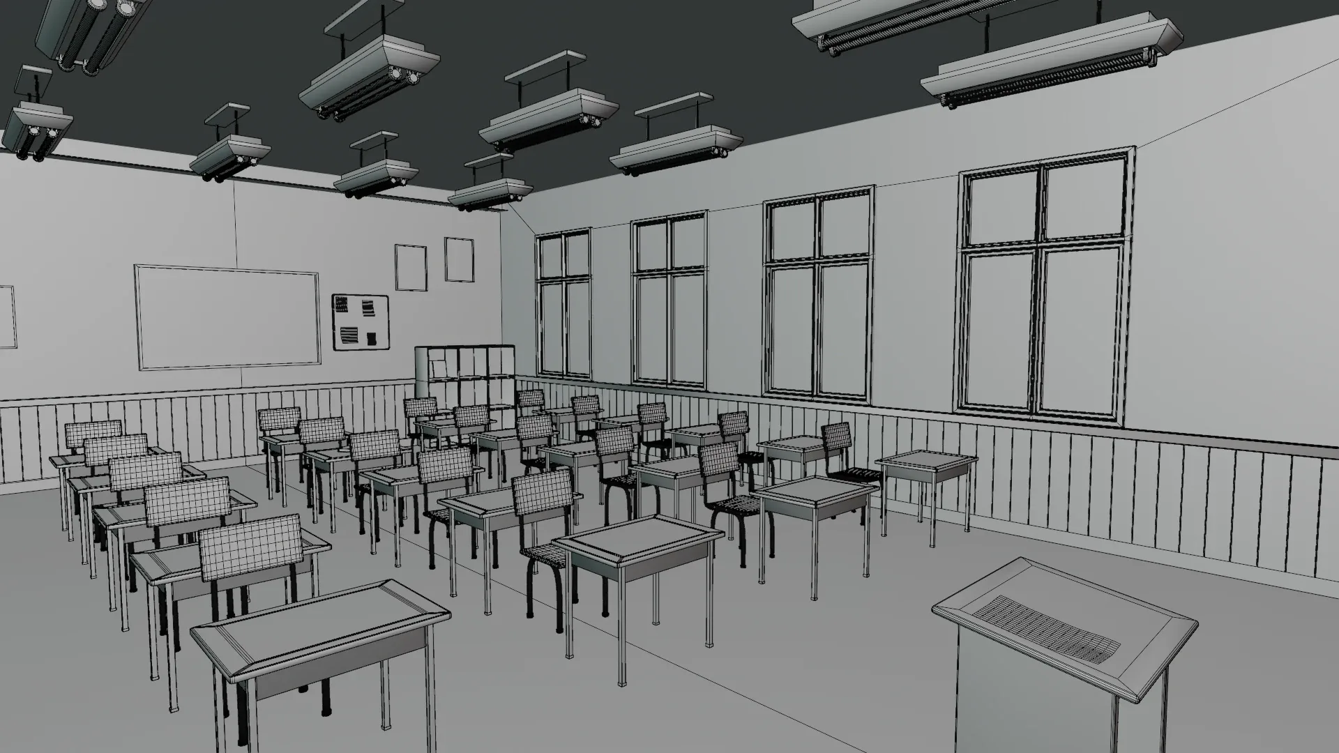 Japanese Stylish School Interior