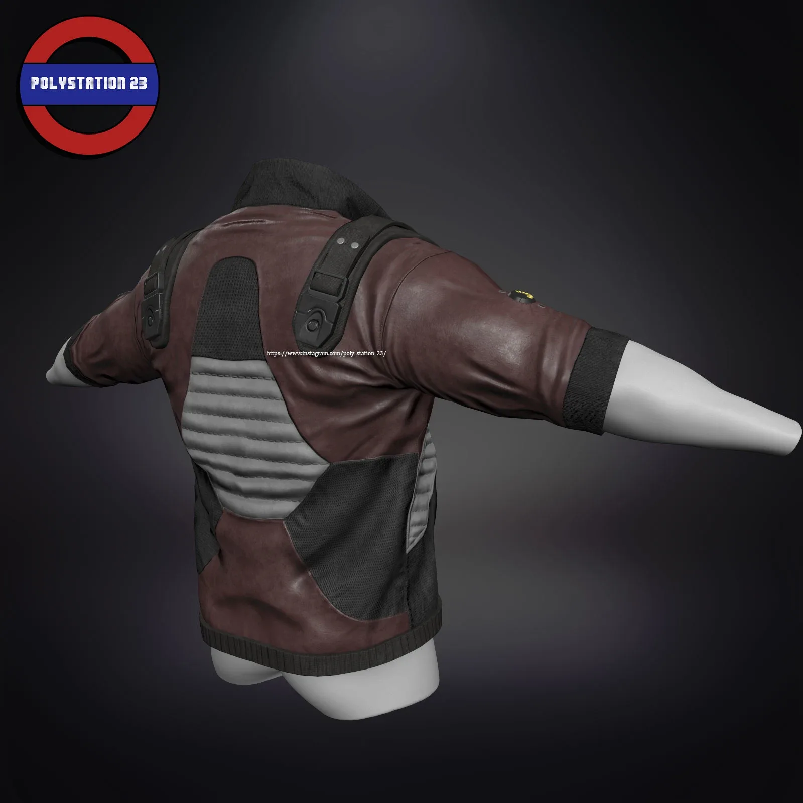 Sci fi cyberpunk jacket Game ready v1