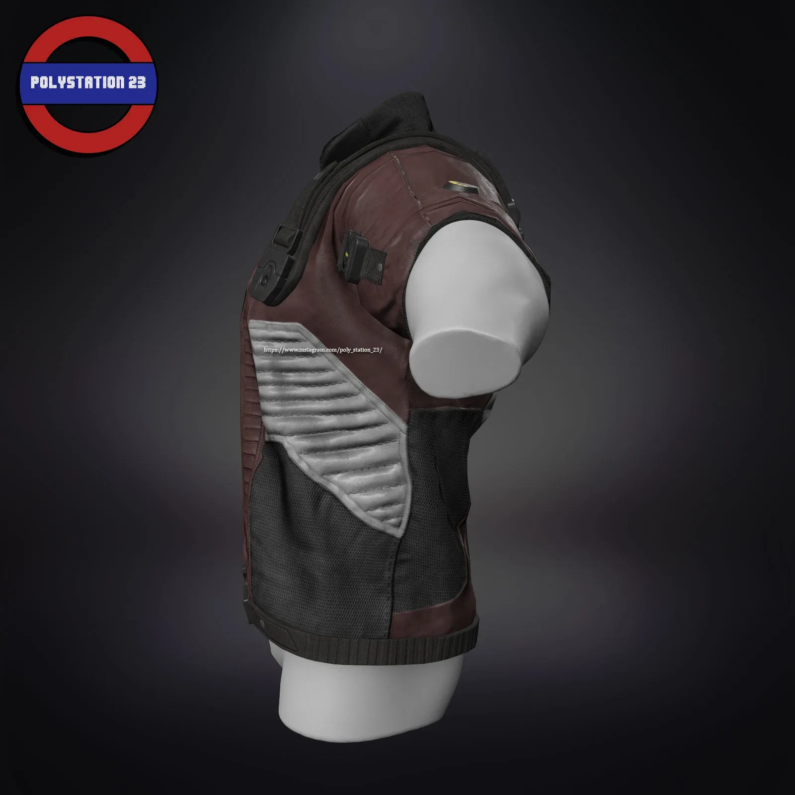 Sci fi cyberpunk jacket Game ready v1