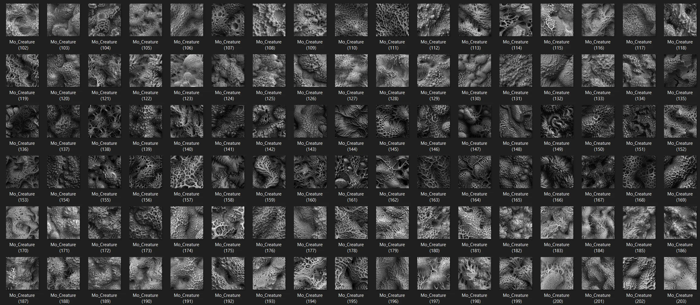 500 Creature skin 8k patterns