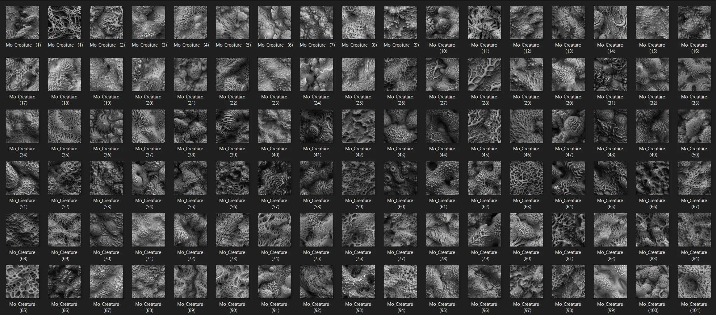 500 Creature skin 8k patterns