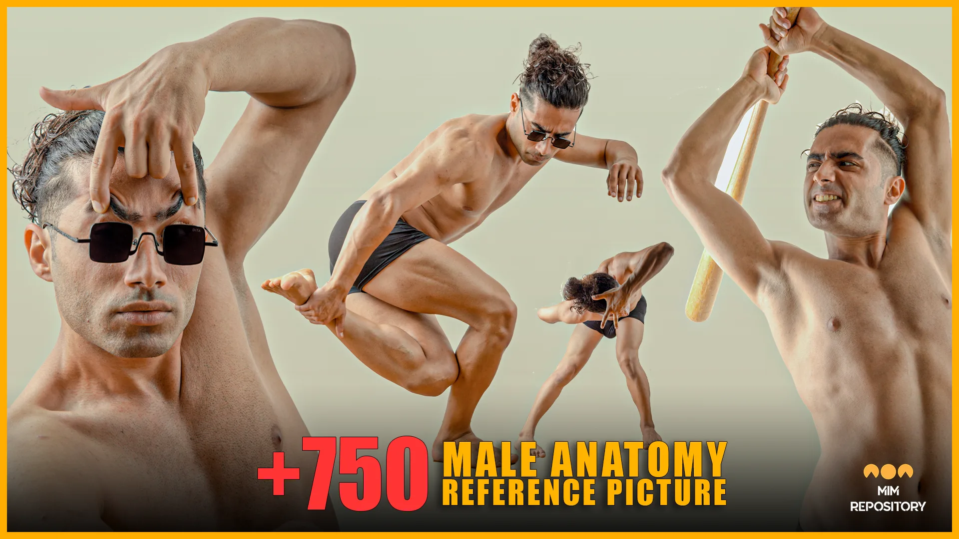 +750 Male Anatomy Reference Picture - VOL 02