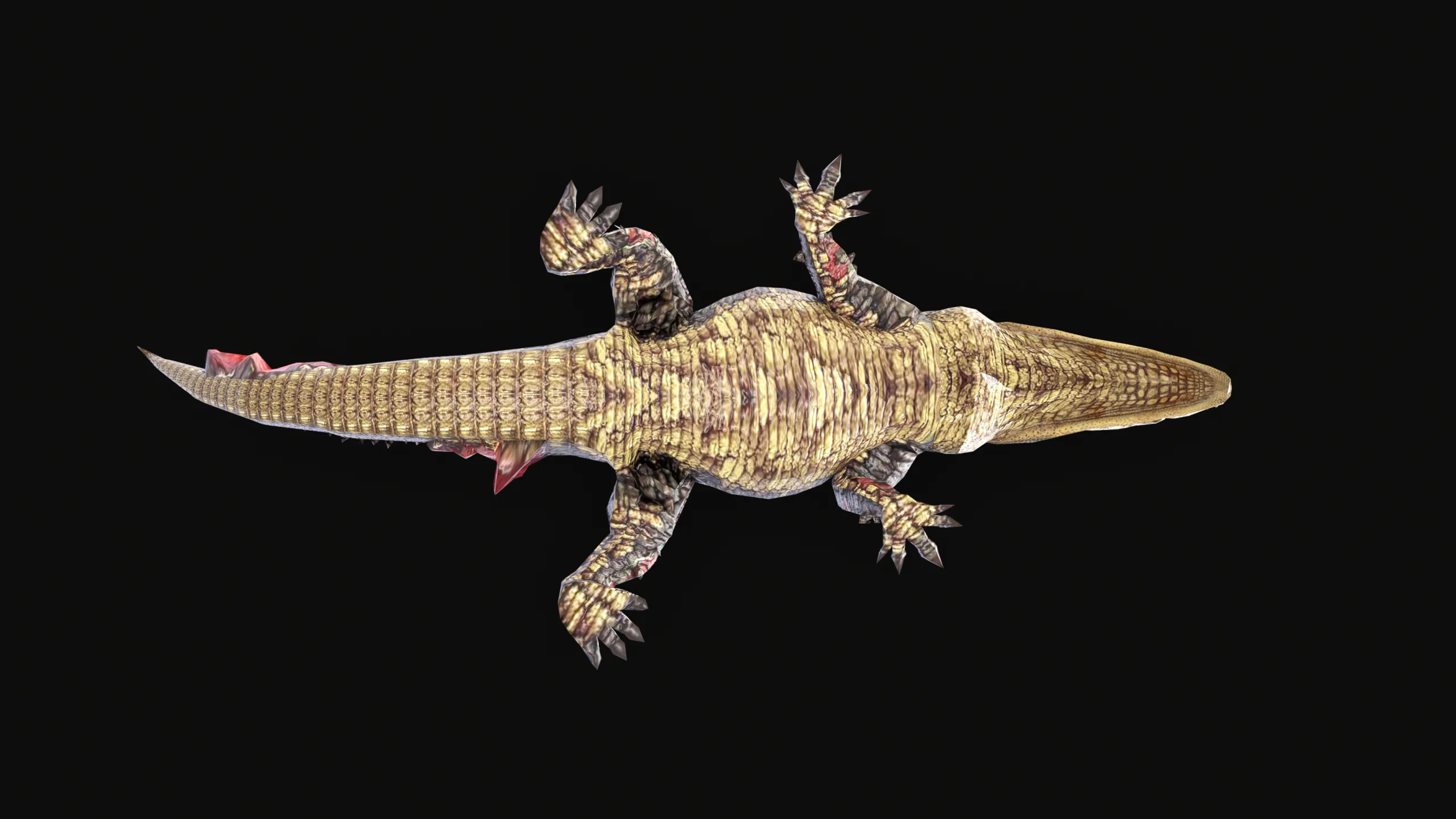 Low Poly Alligator 3D Animal - Ready for Games (22 Animations)