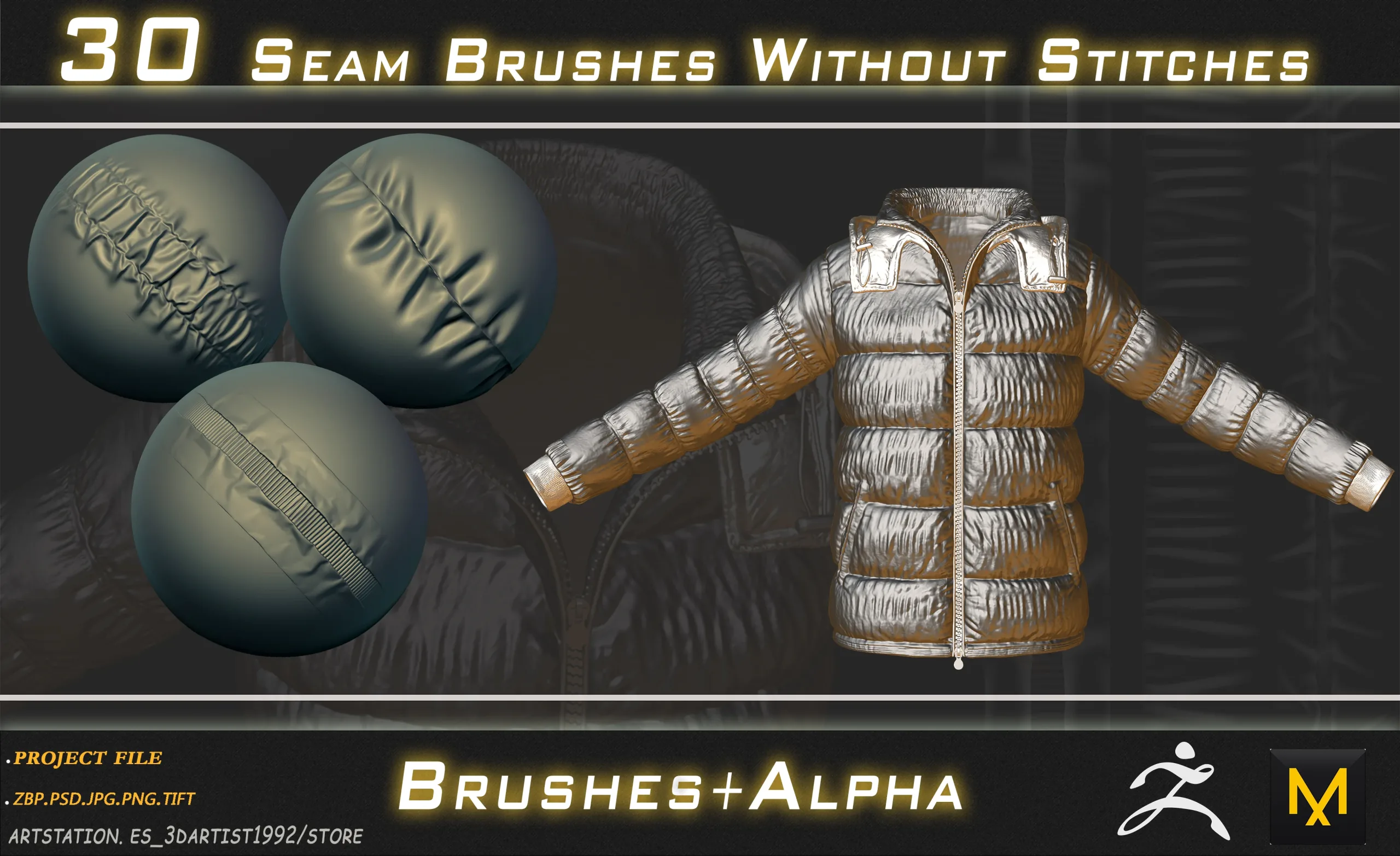 30 Seam Brushes Without Stitches