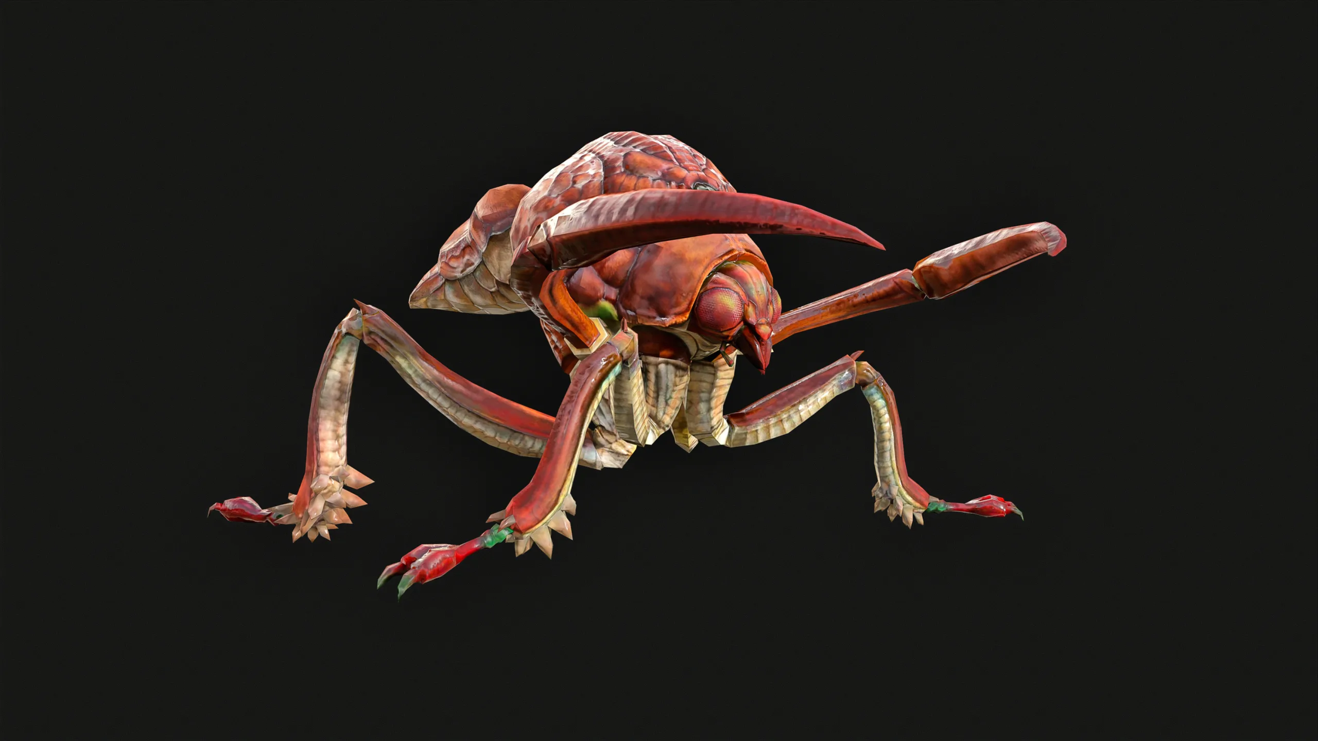 Low Poly Ant Insect 3D - Ready for Games-21 Animations