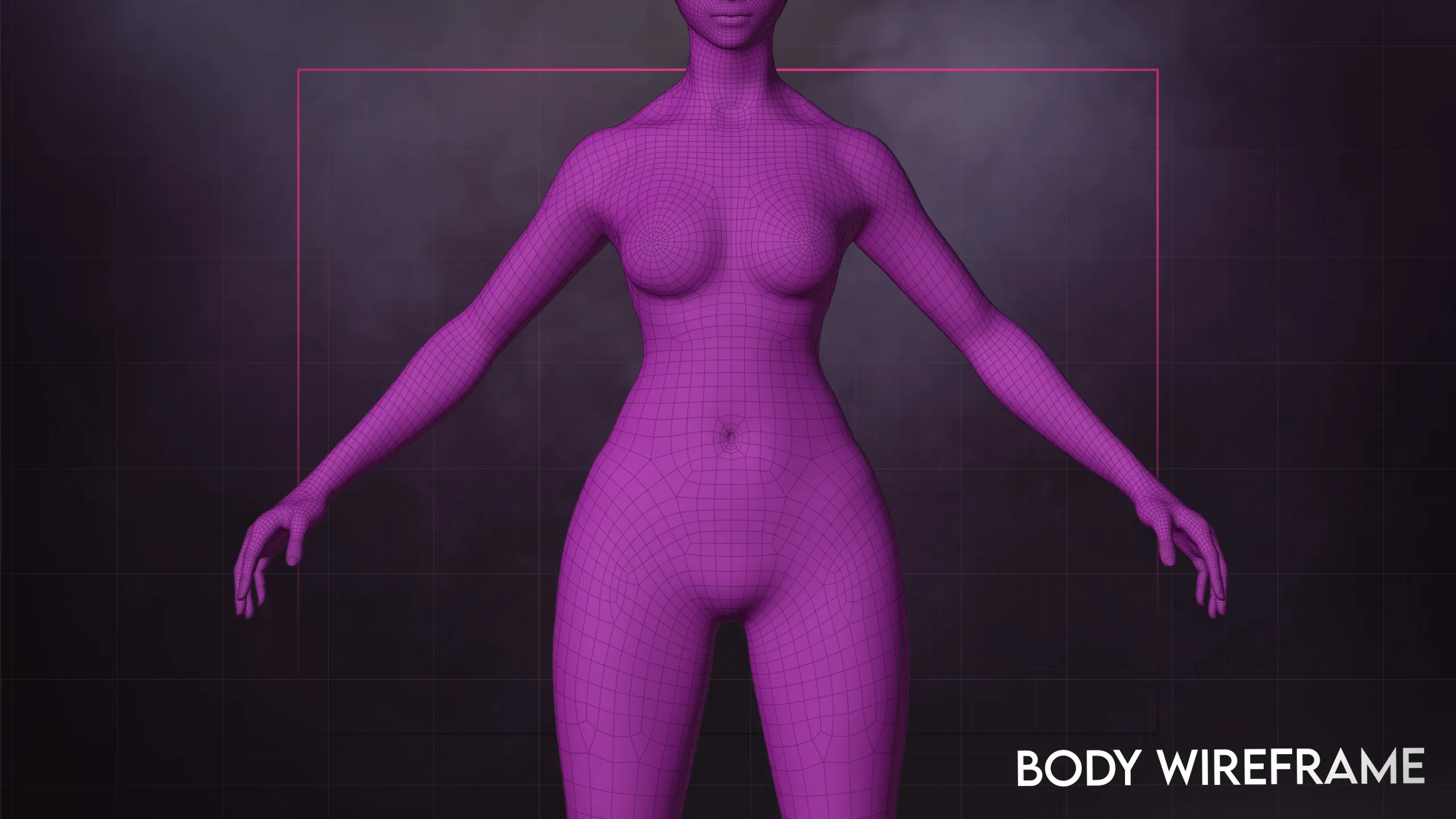 Female Base Mesh - White Blossom