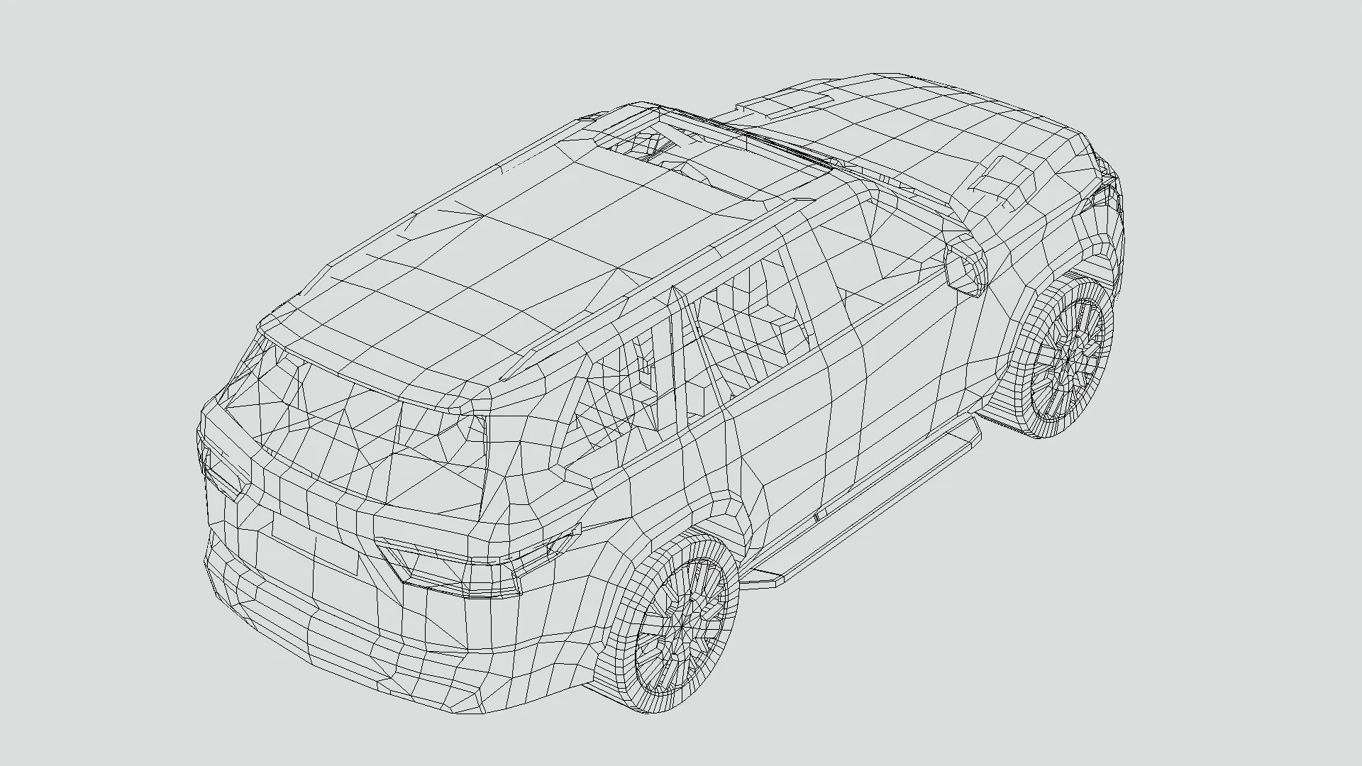 Low Poly Car - Toyota Sequoia 2023