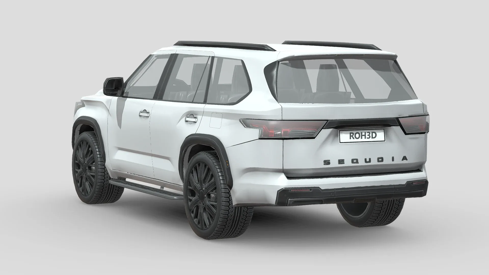 Low Poly Car - Toyota Sequoia 2023