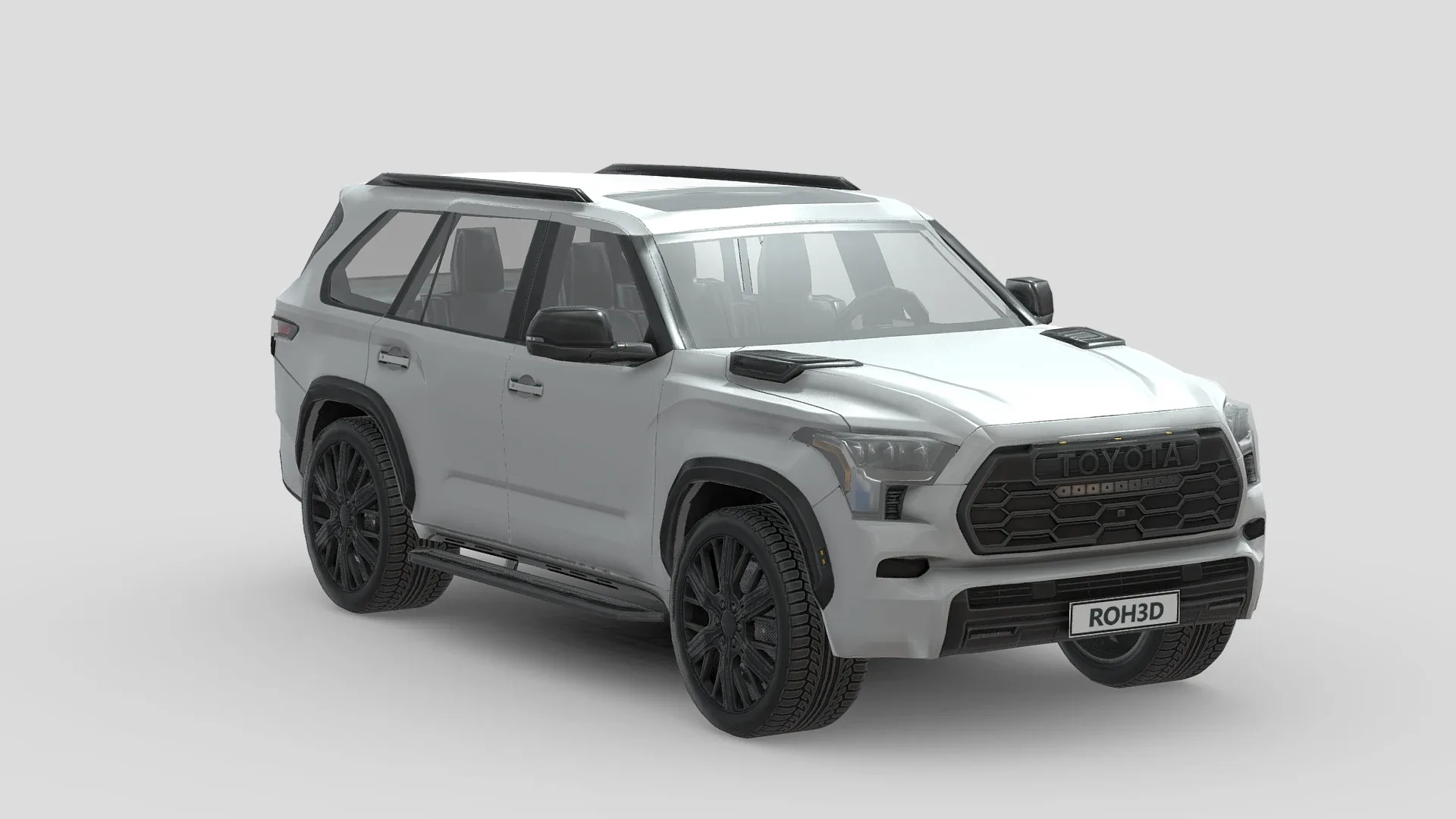 Low Poly Car - Toyota Sequoia 2023