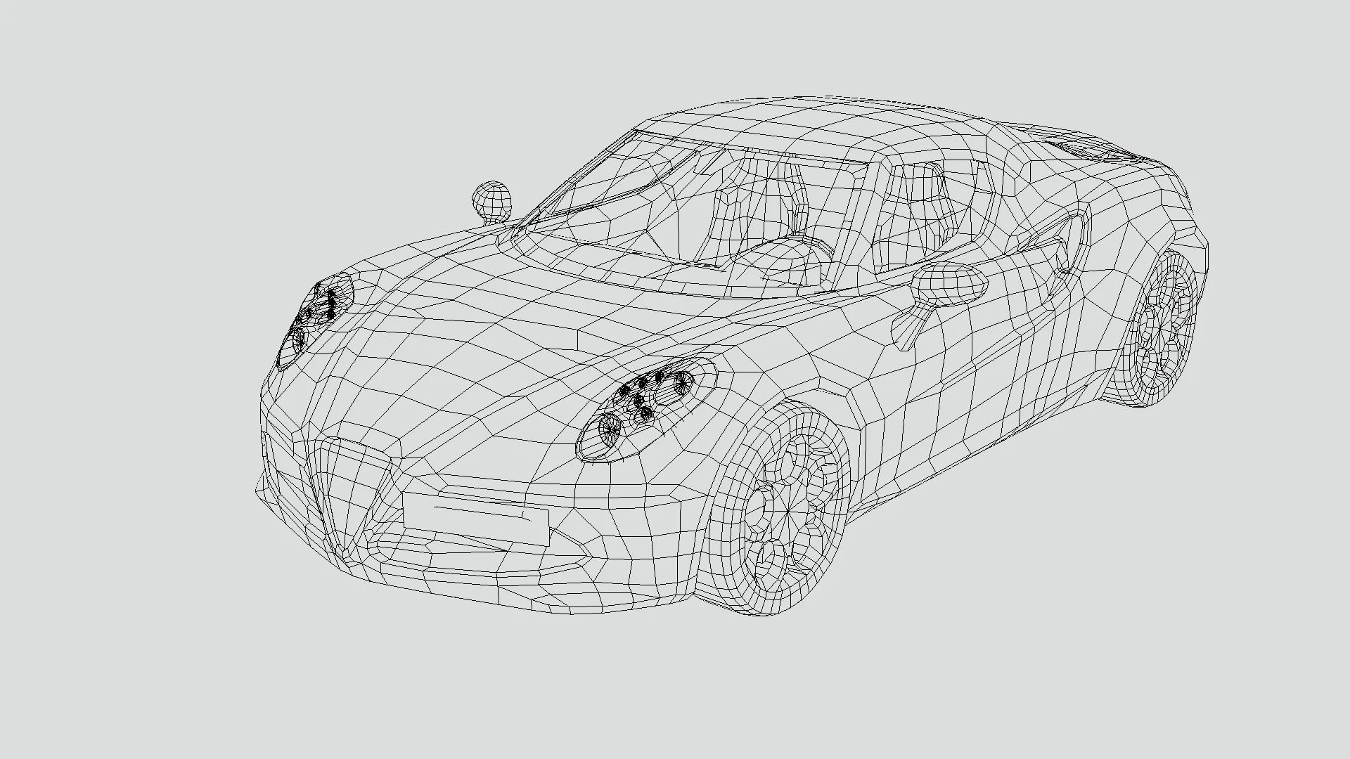 Low Poly Car - Alfa Romeo 4C 2014