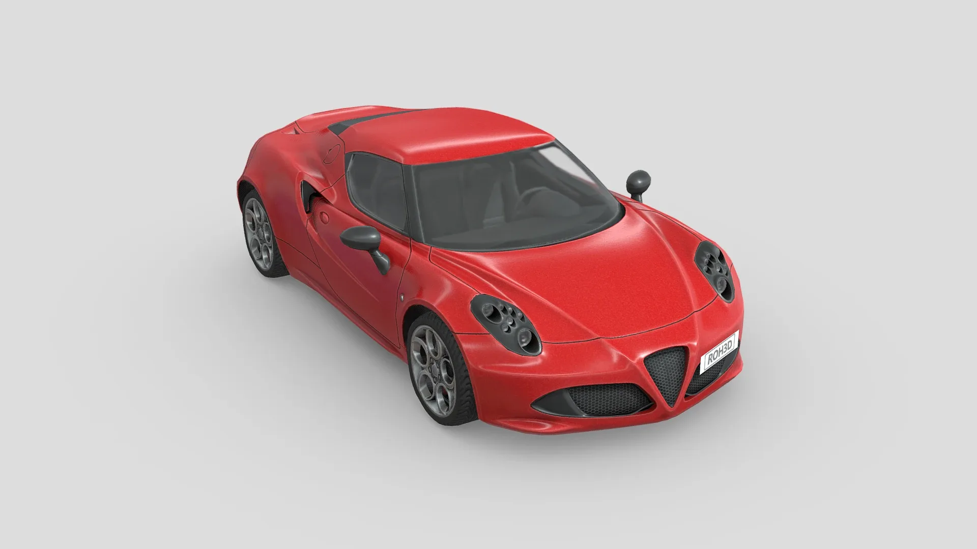 Low Poly Car - Alfa Romeo 4C 2014